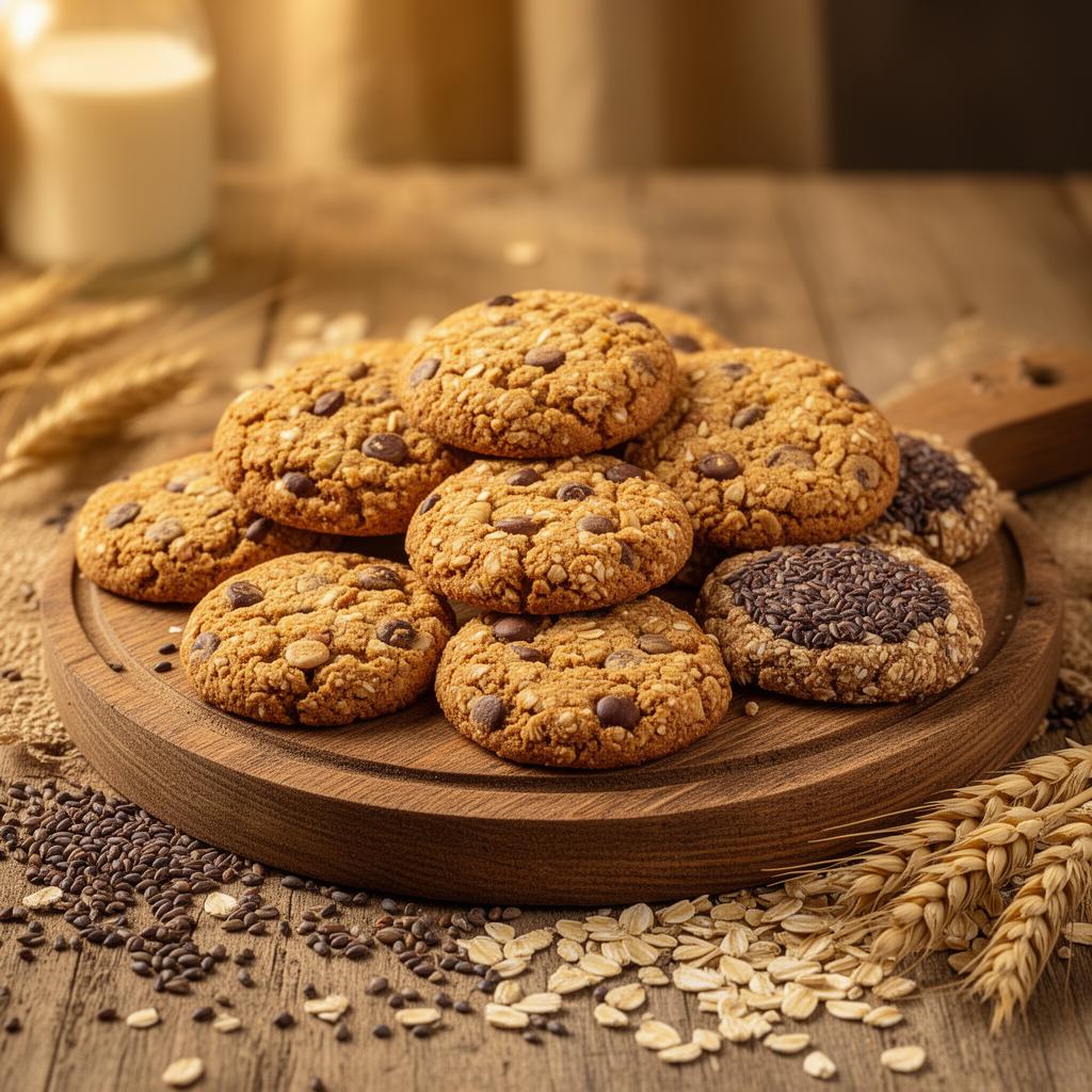 Assorted wholegrain cookies